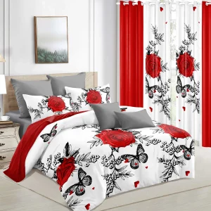 2025 New Design 9 Piece Bedspread And Curtain Set Luxury Soft Bedroom