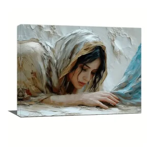 Wall Canvas Painting Of Jesus Miracle Woman Healed