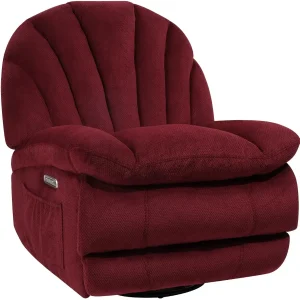 Dual Motor Power Swivel Rocker Recliner Chair