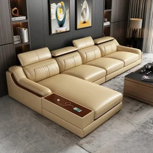 Stylish Italian Genuine Leather Sofa